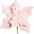 Galho Pick Poinsetia Decorativo - Pelucia Rosa - Cromus Natal - 1 unidade - Rizzo - Imagem 1