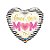 Balão de Festa Microfoil 18" 46cm - Coração Love You Mom - 1 unidade - Qualatex - Rizzo - Imagem 1