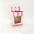 Caixa Para Mini Cupcakes Listras Rosa - 10 unidades - Cromus - Rizzo - Imagem 1