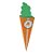 Caixa Cone Cenoura - Fresh - 10 unidades - Cromus Páscoa - Rizzo - Imagem 1