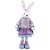 Coelho Decorativo Grande Moletom Lilas - 1 unidade - Cromus Páscoa - Rizzo - Imagem 1