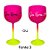 Taça de Gin para Personalizar c/ Nome - Amarelo e Pink - 1 unidade - Rizzo Personalizado - Imagem 4