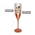Taça de Champanhe Aliança do Casal - Rose - 1 unidade - Rizzo - Imagem 1
