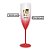 Taça de Champanhe Aliança do Casal - Vermelho - 1 unidade - Rizzo - Imagem 2