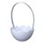 Cesta Ovo de Acrílico  Branco - 1 unidade - Festplastik - Rizzo - Imagem 1