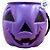Mini Baldinho de Halloween com Alça - Abóbora - Roxo com olhos Pretos - 1 unidade - Rizzo - Imagem 2