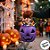 Mini Baldinho de Halloween com Alça - Abóbora - Roxo com olhos Pretos - 1 unidade - Rizzo - Imagem 4