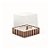 Caixa Mini Cupcake Com Tampa Transparente 1 Cavidade (5,5x6cm) Listras Rosa/Marrom - 6 unidades - Cromus - Rizzo - Imagem 1