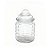 Pote de Vidro Hermético Quadriculado com Tampa 280ml - 12,5x8,5cm - 1 unidade - Rizzo - Imagem 1