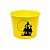 Balde de Pipoca Amarelo - Casa Assombrada - 1 unidade - Rizzo - Imagem 1