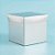 Caixa Cubo Para Presente Metalizada com Textura Prata 12x12x12cm - 10 unidades - ASSK - Rizzo - Imagem 1
