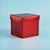 Caixa Cubo Para Presente Metalizada com Textura Vermelho 6x6x6cm - 10 unidades - ASSK - Rizzo - Imagem 1