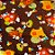 Folha para Ovos de Páscoa Metalizado Os 3 Coelhinhos Marrom 69x89cm - 25 unidades - Cromus - Rizzo - Imagem 1