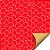 Folha para Ovos de Páscoa Double Face Astral Vermelho 69x89cm - 25 unidades - Cromus - Rizzo - Imagem 1
