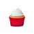 Forminha Forneável para Cupcake - Vermelho - 45 unidades - Mago - Rizzo - Imagem 1