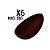 Casquinha Pronta para Ovo de Páscoa de 500g - Chocolate Meio Amargo SICAO - Peso 215g cada - 6 unidades - Rizzo - Imagem 3