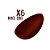 Casquinha Pronta para Ovo de Páscoa de 500g - Chocolate ao Leite SICAO - Peso 215g cada - 6 unidades - Rizzo - Imagem 3
