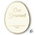 Adesivo "Ovo Gourmet Branco" - Ref.2144 - Hot Stamping - Dourado - 40 unidades - Stickr - Rizzo - Imagem 2
