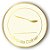 Adesivo "Ovo de colher branco" - Ref.2145 - Hot Stamping - Dourado - 40 unidades - Stickr - Rizzo - Imagem 1