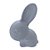 Coelhinho de Plástico Branco e Transparente - 10cm - 10 unidades - Rizzo - Imagem 1