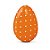 Papel Chumbo 43x58cm - Poa Laranja/Branco  - 50 unidades - Cromus - Rizzo - Imagem 1