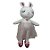 Coelha Bailarina de Pelúcia - Rosa - 41cm - 1 unidade - Rizzo - Imagem 1