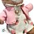 Coelha de Pelúcia com Traje Elegante Moranguinho - 23cm - 1 unidade - Rizzo - Imagem 3