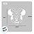 Stencil Ratinha G - Ref.4106- 14,5cm - 1 unidade - RR Cortadores - Rizzo - Imagem 2