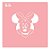 Stencil Ratinha G - Ref.4106- 14,5cm - 1 unidade - RR Cortadores - Rizzo - Imagem 1