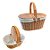 Cesta de Pic Nic 2 aberturas - 17,5x40,5x26cm - 1 unidade - Rizzo - Imagem 1