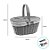 Cesta de Pic Nic 2 aberturas - 17,5x40,5x26cm - 1 unidade - Rizzo - Imagem 2