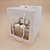 Sacola de Papel com visor de PVC 22x20x20cm - Branca - 1 unidade - Rizzo - Imagem 1