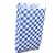 Saquinho de Papel - Xadrez Azul Escuro Mod 3 - 18x7,5cm - 50 unidades - Rizzo - Imagem 1