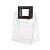 Sacola Transparente PVC com Alça Quadrada de Couro Preto - 20x18x10cm - 1 unidade - Rizzo - Imagem 2
