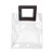 Sacola Transparente PVC com Alça Quadrada de Couro Preto - 20x18x10cm - 1 unidade - Rizzo - Imagem 3