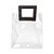 Sacola Transparente PVC com Alça Quadrada de Couro Preto - 20x18x10 - 1 unidade - Rizzo - Imagem 2