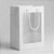 Sacola de Papel com visor de PVC 30x20x16cm - Retangular Vertical - Branca - 1 unidade - Rizzo - Imagem 2