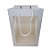 Sacola de Papel com visor de PVC 30x20x16cm - Retangular Vertical - Branca - 1 unidade - Rizzo - Imagem 3