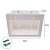 Sacola de Papel com visor de PVC 25x18x35cm - Branca - 1 unidade - Rizzo - Imagem 4