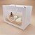 Sacola de Papel com visor de PVC 25x18x35cm - Branca - 1 unidade - Rizzo - Imagem 1