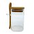 Pote de Vidro Hermético com Tampa e Colher de Bambu - 6x10 - 225ml - 1 unidade - Rizzo - Imagem 1
