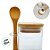 Pote de Vidro Hermético com Tampa e Colher de Bambu - 6x10 - 225ml - 1 unidade - Rizzo - Imagem 4