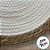 Sousplat Branco com Borda de Palha - 38cm - 1 unidade - Rizzo - Rizzo - Imagem 3