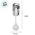 Concha de Silicone e Ferro - 6,4x23 cm - 1 unidade - Clink - Rizzo - Imagem 2