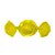 Papel Trufa 14,5x15,5cm - Amarelo - 1000 unidades - Cromus - Rizzo - Imagem 1