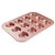 Forma De Aço Carbono Cupcake - 12 Cavidades - Rose Gold - 1 unidade - Cromus Linha Profissional Allonsy - Rizzo - Imagem 1