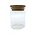 Pote de Vidro Hermético com Tampa de Bambu - 6x8cm - 160ml - 1 unidade - Rizzo - Imagem 1