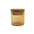 Pote de Vidro Âmbar Hermético com Tampa de Bambu - 5x5cm - 50ml - 1 unidade - Rizzo - Imagem 1
