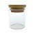 Pote de Vidro Hermético com Tampa de Bambu - 5x6cm - 75ml - 1 unidade - Rizzo - Imagem 1
