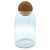 Pote de Vidro Liso com Tampa Esfera - 9x15cm - 690ml - 1 unidade - Rizzo - Imagem 1